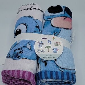 Disney Stitch Face towels 2 pack